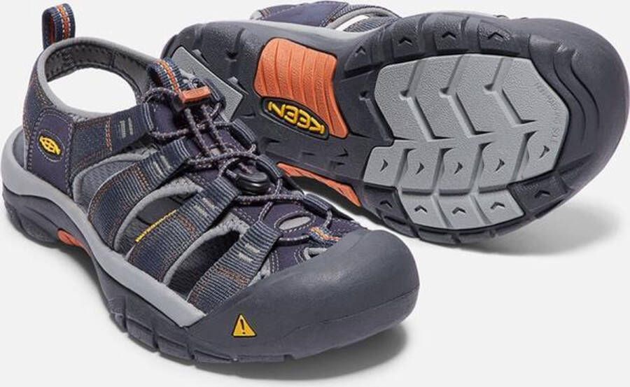 Keen Newport H2 Heren Wandelsandalen India Ink Rust Blauw Polyester K1001931 - Foto 4