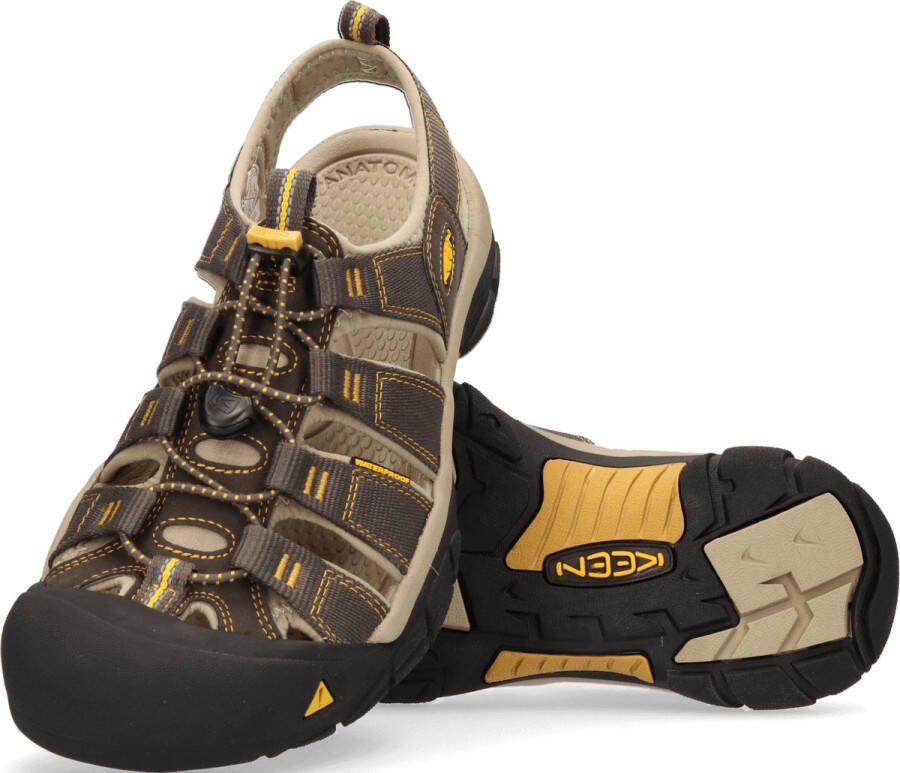 Keen Newport H2 Heren Wandelsandalen Raven Aluminum Grijs Polyester K1008399 - Foto 7
