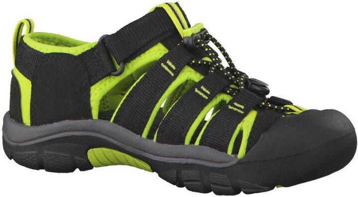 Keen Newport H2 Older Kids Sandalen Black Lime Green