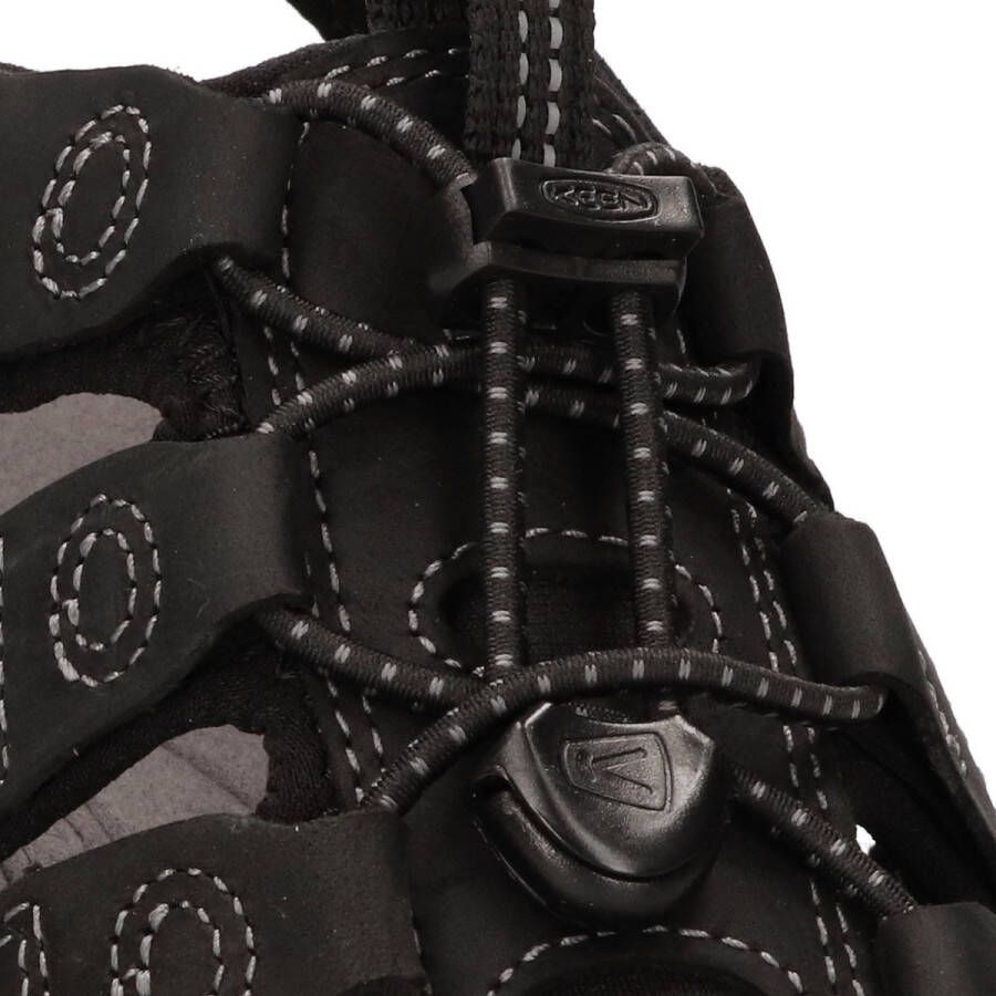 Keen Newport Heren Wandelsandalen Black Steel Grey Zwart Leer K1022247 - Foto 9