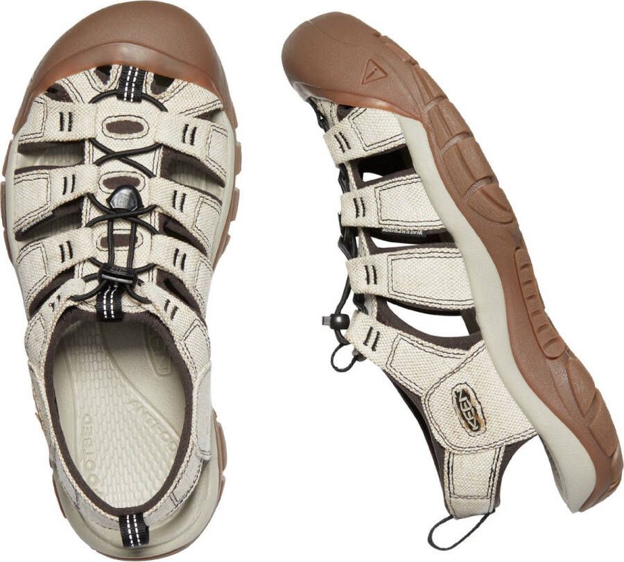 Keen Newport Heren Wandelsandalen Natural Beige Canvas K1026222 - Foto 3