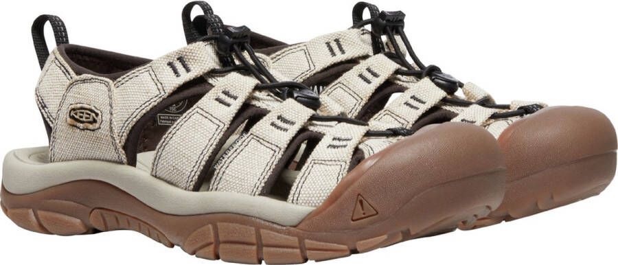 Keen Newport Heren Wandelsandalen Natural Beige Canvas K1026222