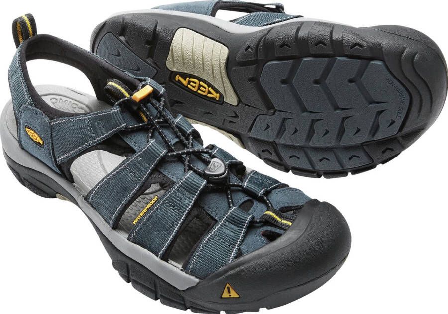 Keen Newport Heren Wandelsandalen Navy Medium Gray Blauw Polyester K1001938