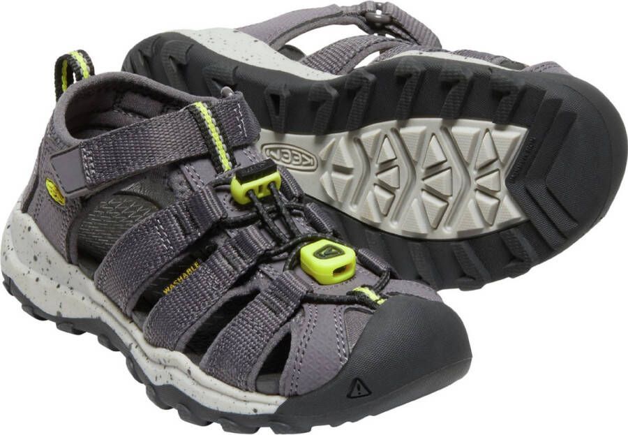 Keen Newport Neo H2 Younger Kids Sandalen Rabbit Evening Primrose Grijs Polyester K1025105