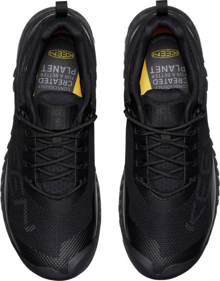 Keen NXIS EVO Heren Wandelschoenen Triple Black Zwart Mesh