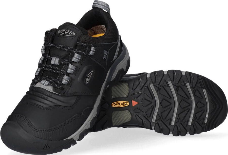 Keen Ridge Flex Heren Wandelschoenen Black Magnet Zwart Leer K1024916