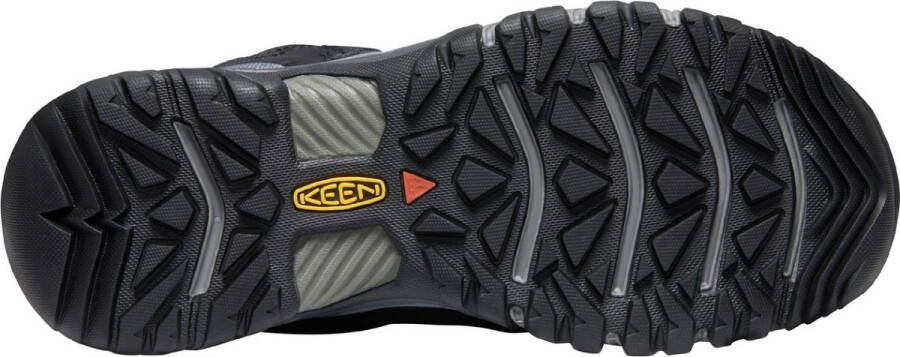 Keen Ridge Flex Heren Wandelschoenen Black Magnet Zwart Leer K1024916