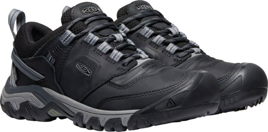 Keen Ridge Flex Heren Wandelschoenen Black Magnet Zwart Leer K1024916