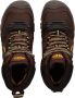 Keen Ridge Flex Mid Heren Wandelschoenen Coffee Bean Yellow Bruin Leer K1026614 - Thumbnail 3