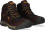 Keen Ridge Flex Mid Heren Wandelschoenen Coffee Bean Yellow Bruin Leer K1026614 - Thumbnail 6