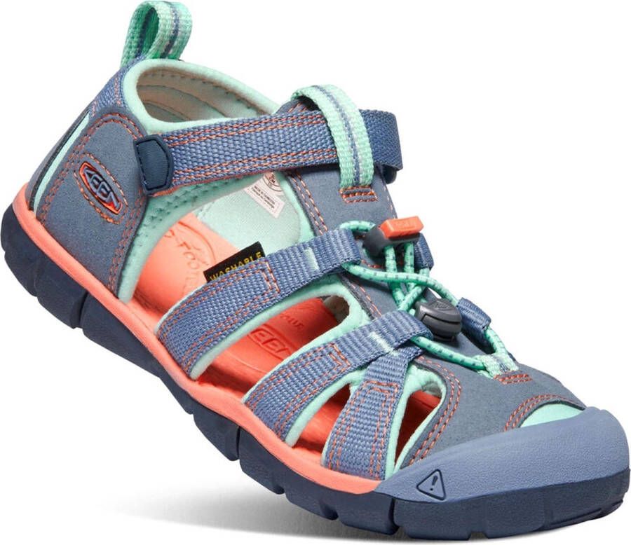 Keen Sandalen Unisex blauw(grijs) lichtblauw oranje