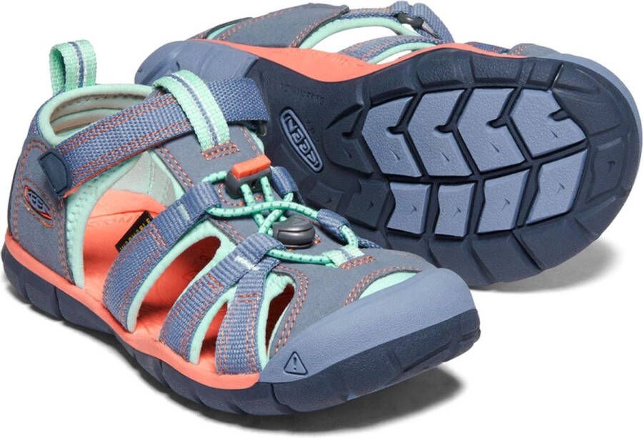 Keen Sandalen Unisex blauw(grijs) lichtblauw oranje