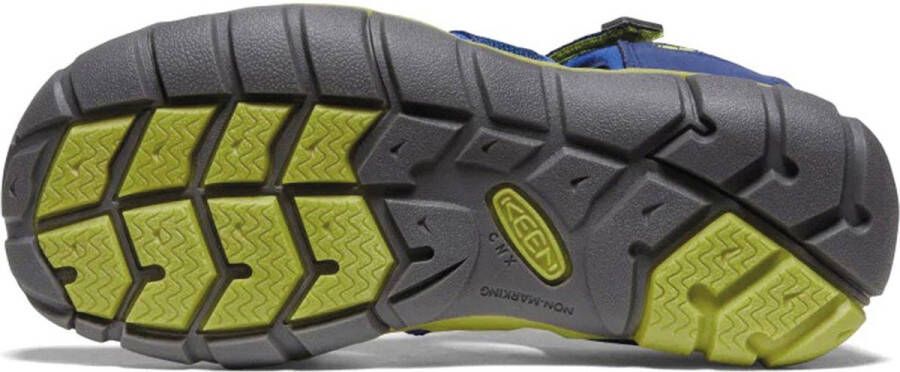 Keen Seacamp II Older Kids Sandalen Blue Depths Chartreuse Blauw Polyester K1022993