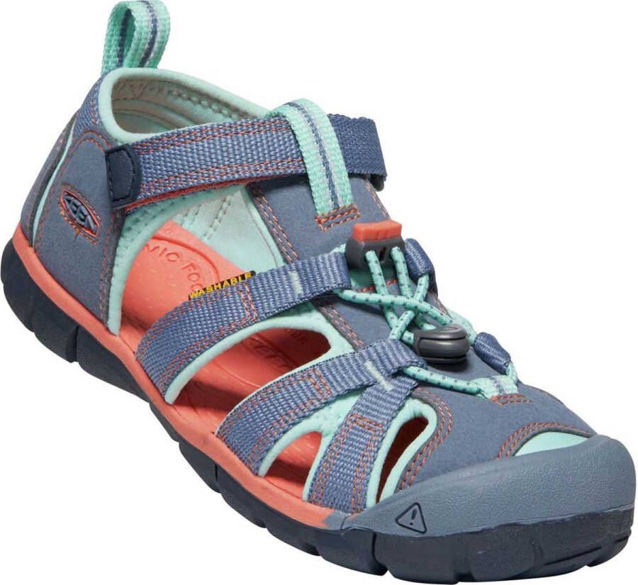 Keen Seacamp II Older Kids Sandalen Flint Stone Ocean Wave