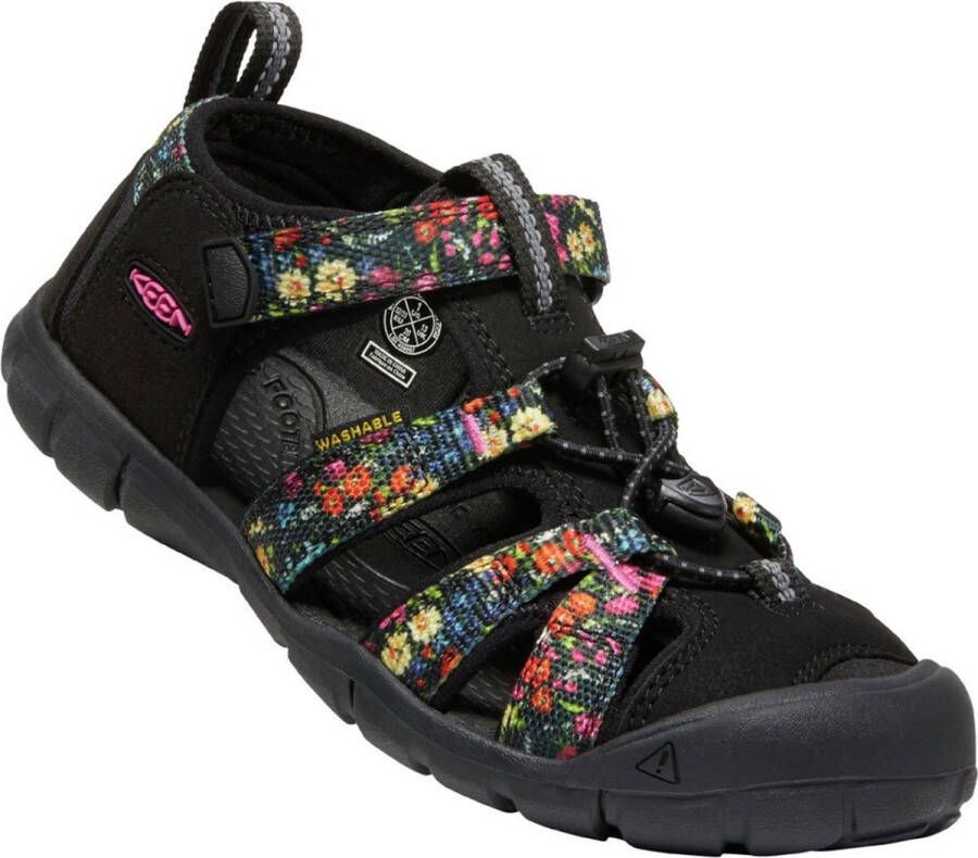 Keen Seacamp II Older Kids Sandalen Ibis Rose Black Zwart Polyester K1026324