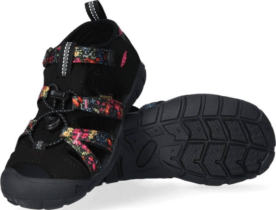 Keen Seacamp II Older Kids Sandalen Ibis Rose Black Zwart Polyester K1026324