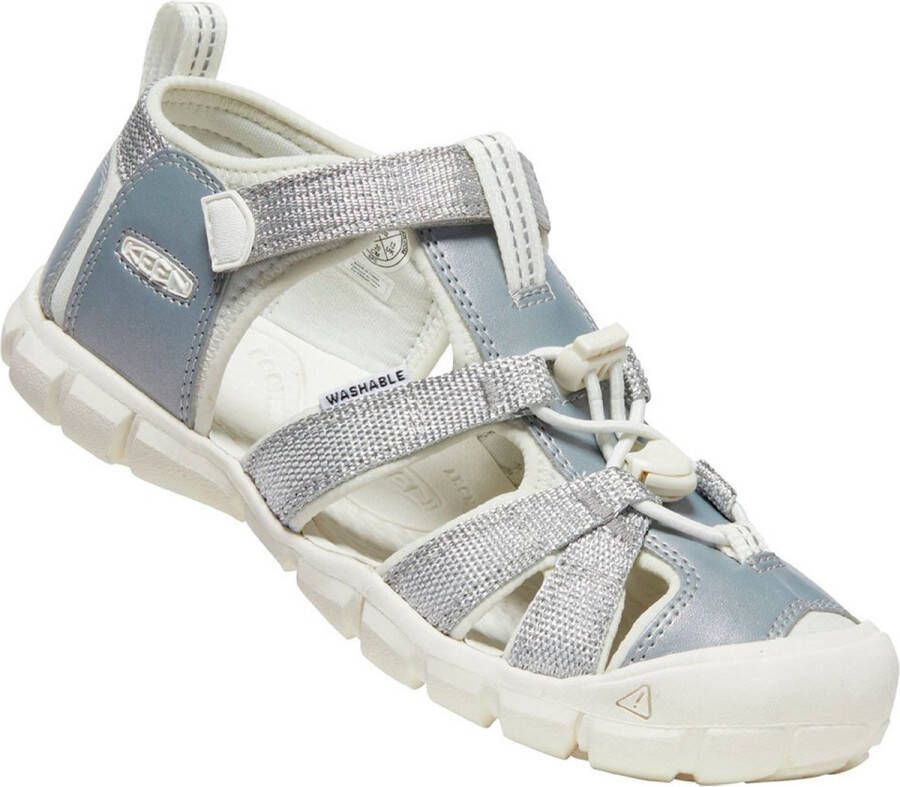 Keen Seacamp II Older Kids Sandalen Silver Star White