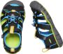 Keen Seacamp II Younger Kids Sandalen Black Brilliant Blue Zwart Polyester K1022969 - Thumbnail 12