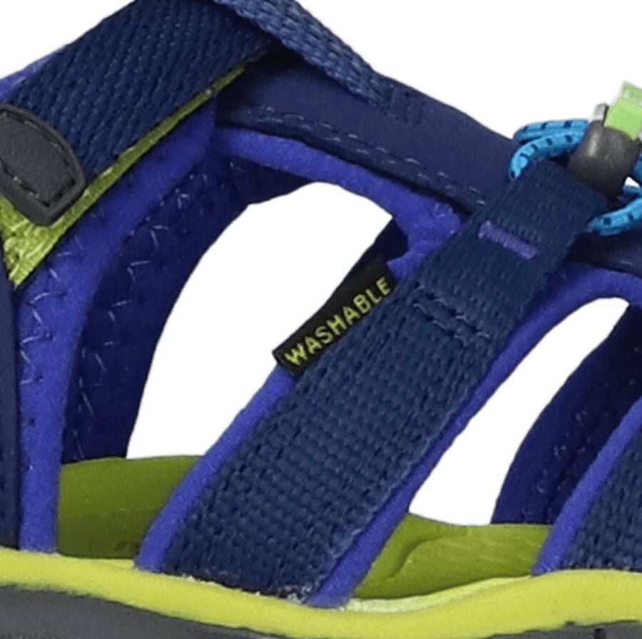 Keen Seacamp II Younger Kids Sandalen Blue Depths Chartreuse Blauw Polyester K1022978