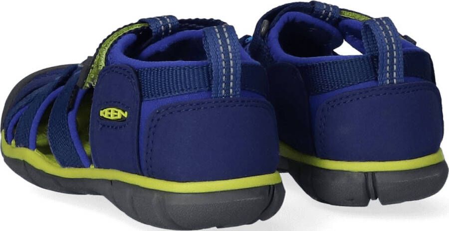 Keen Seacamp II Younger Kids Sandalen Blue Depths Chartreuse Blauw Polyester K1022978