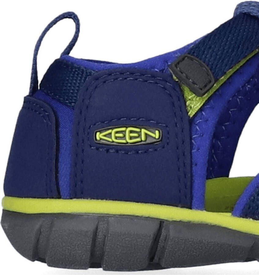 Keen Seacamp II Younger Kids Sandalen Blue Depths Chartreuse Blauw Polyester K1022978