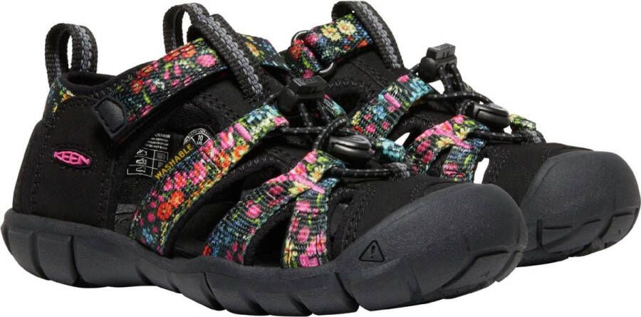 Keen Seacamp II Younger Kids Sandalen Ibis Rose Black Zwart Polyester K1026315 - Foto 3