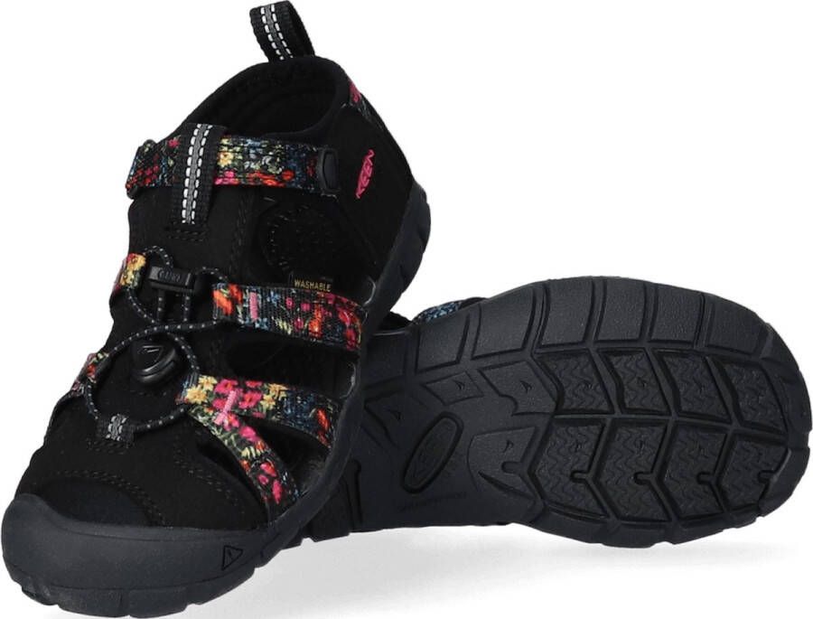 Keen Seacamp II Younger Kids Sandalen Ibis Rose Black Zwart Polyester K1026315 - Foto 6