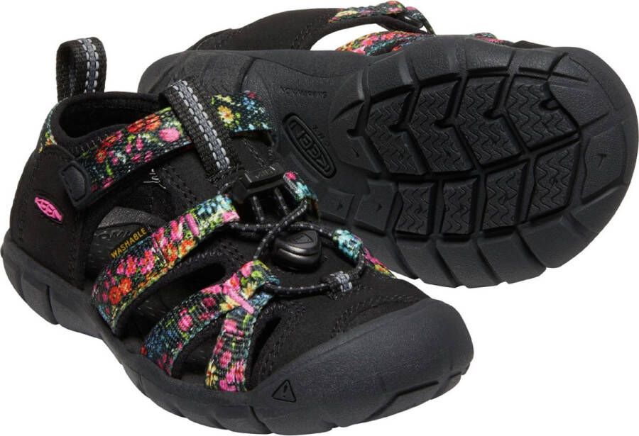 Keen Seacamp II Younger Kids Sandalen Ibis Rose Black Zwart Polyester K1026315 - Foto 8