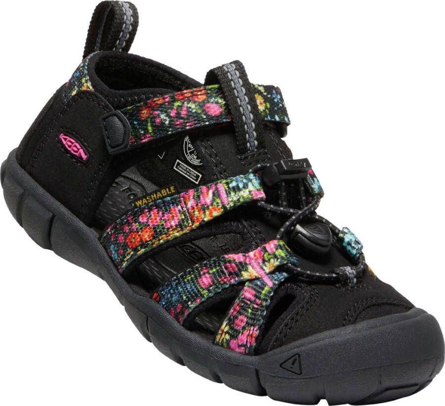 Keen Seacamp II Younger Kids Sandalen Ibis Rose Black Zwart Polyester K1026315