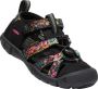 Keen Seacamp II Younger Kids Sandalen Ibis Rose Black Zwart Polyester K1026315 - Thumbnail 9