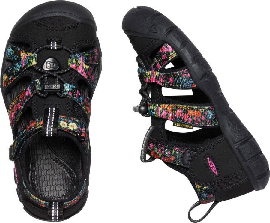 Keen Seacamp II Younger Kids Sandalen Ibis Rose Black Zwart Polyester K1026315 - Foto 10