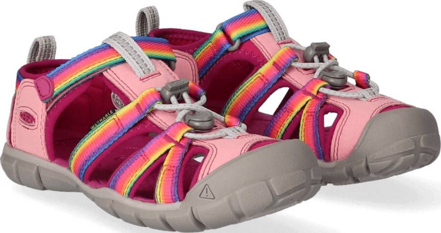 Keen Seacamp II Younger Kids Sandalen Rainbow Festival Fuchsi