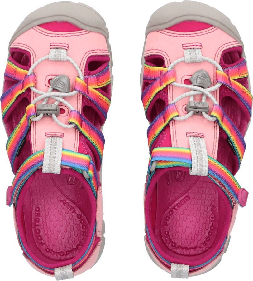 Keen Seacamp II Younger Kids Sandalen Rainbow Festival Fuchsi