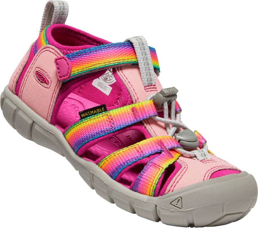 Keen Seacamp II Younger Kids Sandalen Rainbow Festival Fuchsi