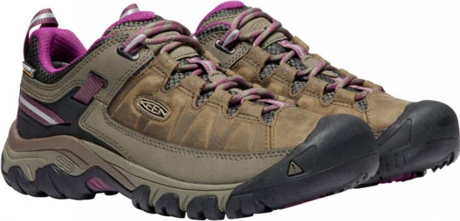 Keen Targhee III Dames Wandelschoenen Weiss Boysenberry Bruin Leer