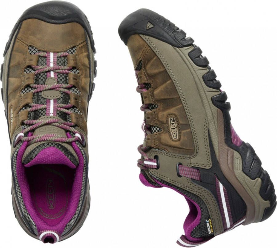 Keen Targhee III Dames Wandelschoenen Weiss Boysenberry Bruin Leer K1018177
