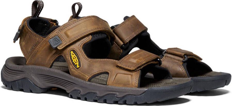 Keen Targhee III Heren Wandelsandalen Bison Mulch Bruin Leer K1022423