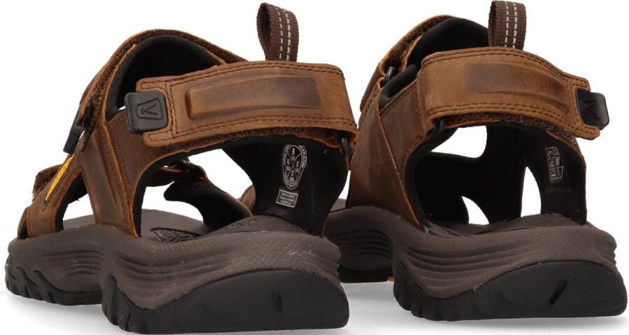 Keen Targhee III Heren Wandelsandalen Bison Mulch Bruin Leer K1022423