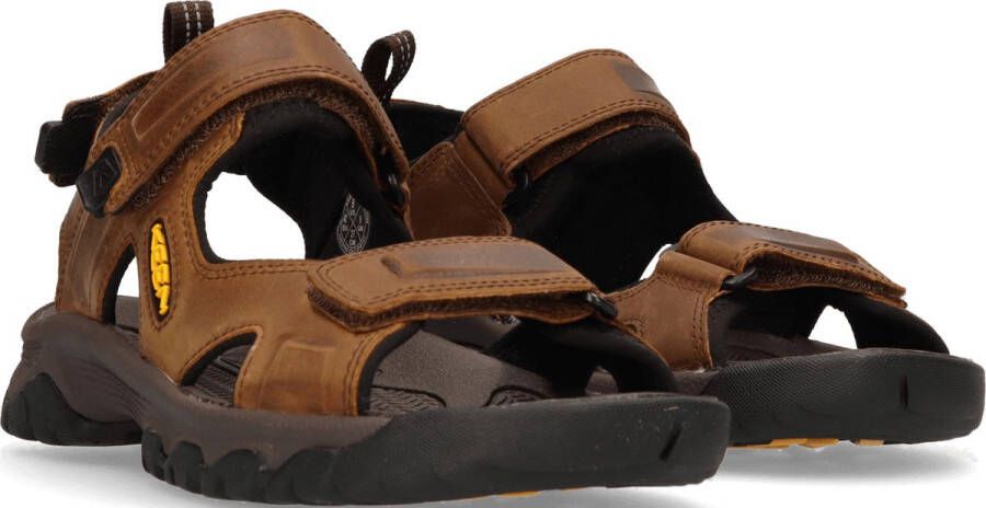 Keen Targhee III Heren Wandelsandalen Bison Mulch Bruin Leer K1022423