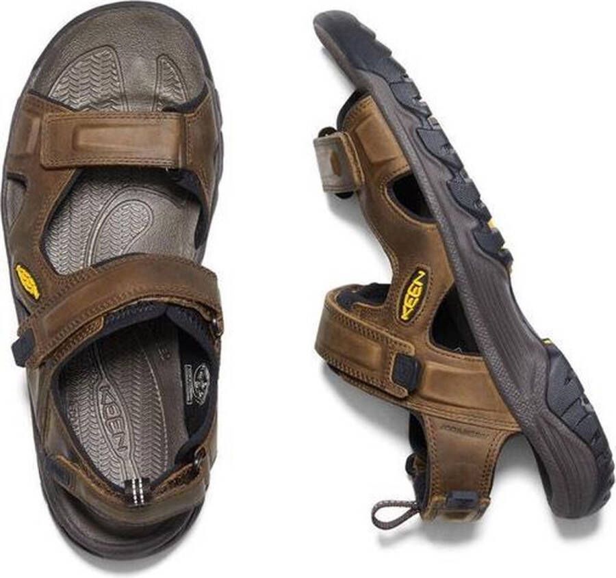 Keen Targhee III Heren Wandelsandalen Bison Mulch Bruin Leer K1022423