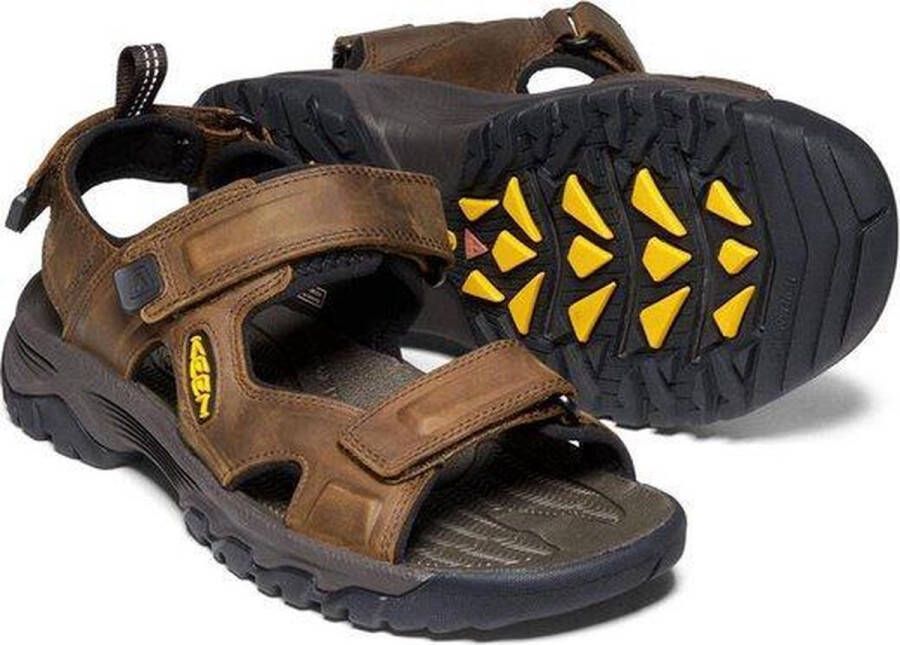 Keen Targhee III Heren Wandelsandalen Bison Mulch Bruin Leer K1022423