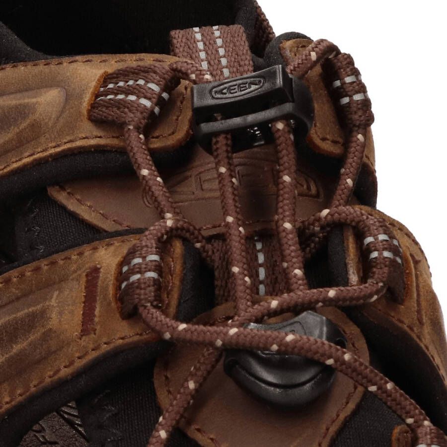 Keen Targhee III Heren Wandelsandalen Bison Mulch Bruin Leer K1022427