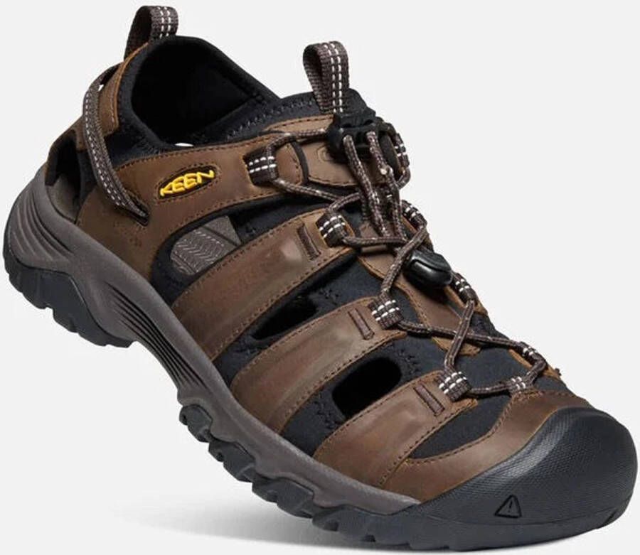 Keen Targhee III Heren Wandelsandalen Bison Mulch Bruin Leer K1022427 - Foto 5