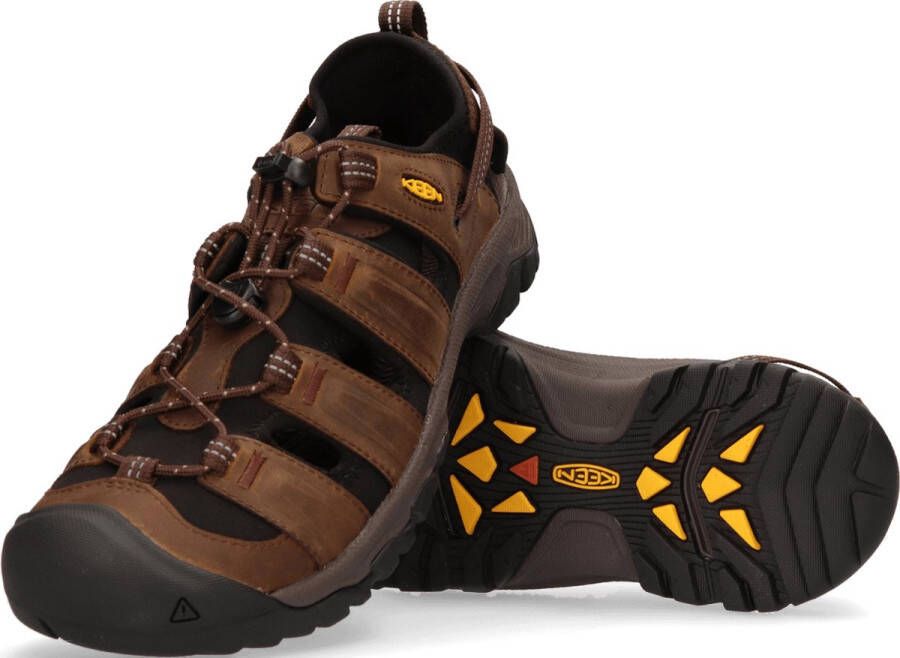 Keen Targhee III Heren Wandelsandalen Bison Mulch Bruin Leer K1022427 - Foto 7