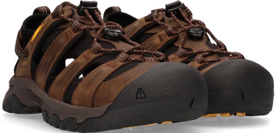 Keen Targhee III Heren Wandelsandalen Bison Mulch Bruin Leer K1022427