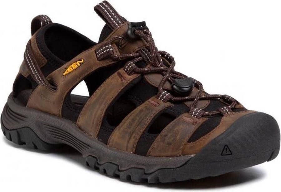 Keen Targhee III Heren Wandelsandalen Bison Mulch Bruin Leer K1022427