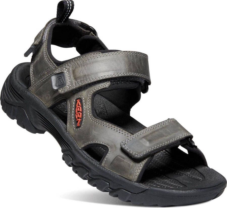 Keen Targhee III Heren Wandelsandalen Grey Black Grijs Leer K1022424