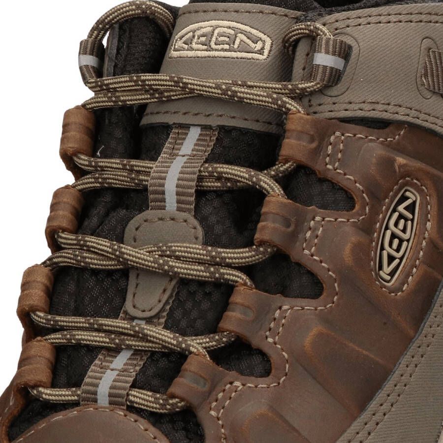 Keen Targhee III Heren Wandelschoenen Bungee Cord Black Grijs Leer K1017783