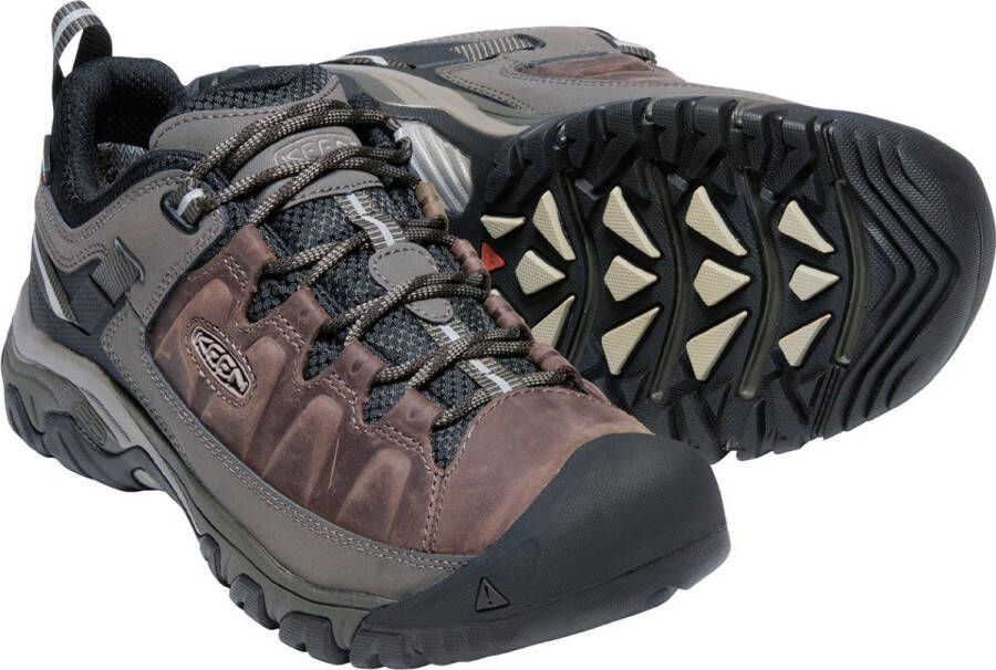 Keen Targhee III Heren Wandelschoenen Bungee Cord Black Grijs Leer K1017783