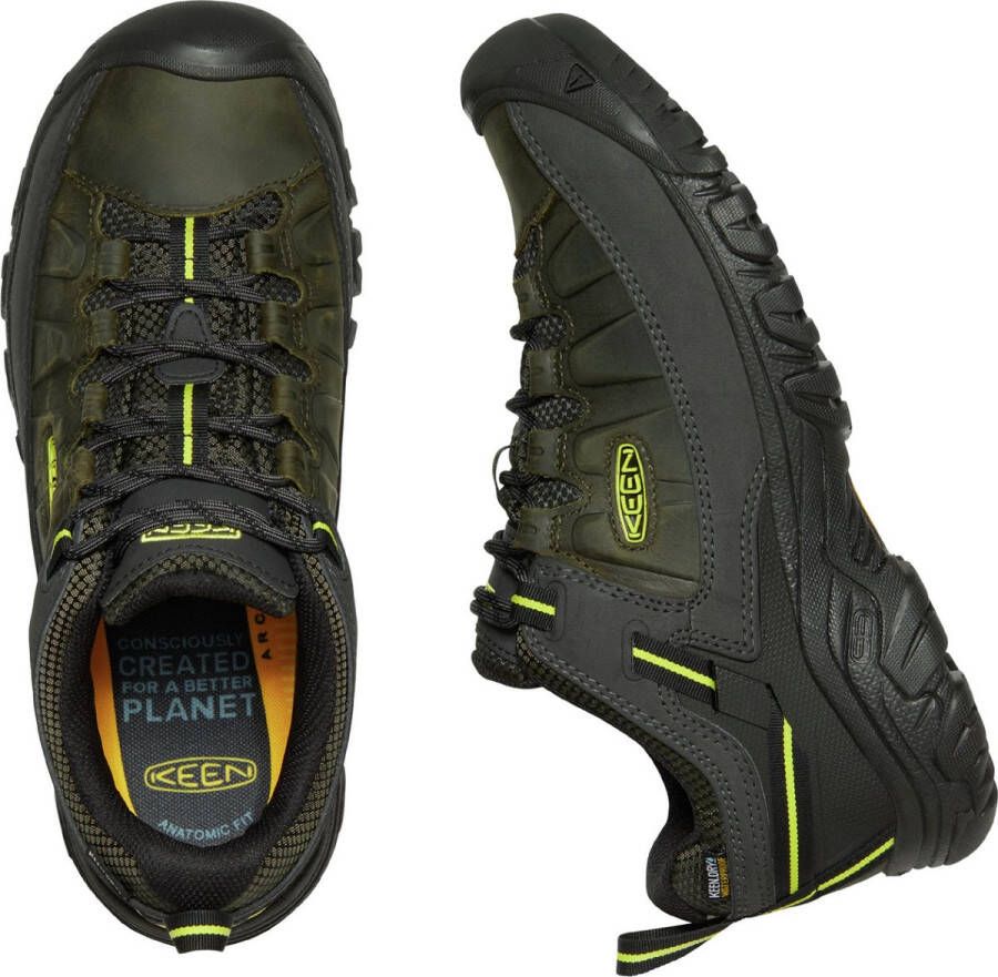 Keen Targhee III Heren Wandelschoenen Forest Night Evening Primrose Groen Leer K1026860 - Foto 11